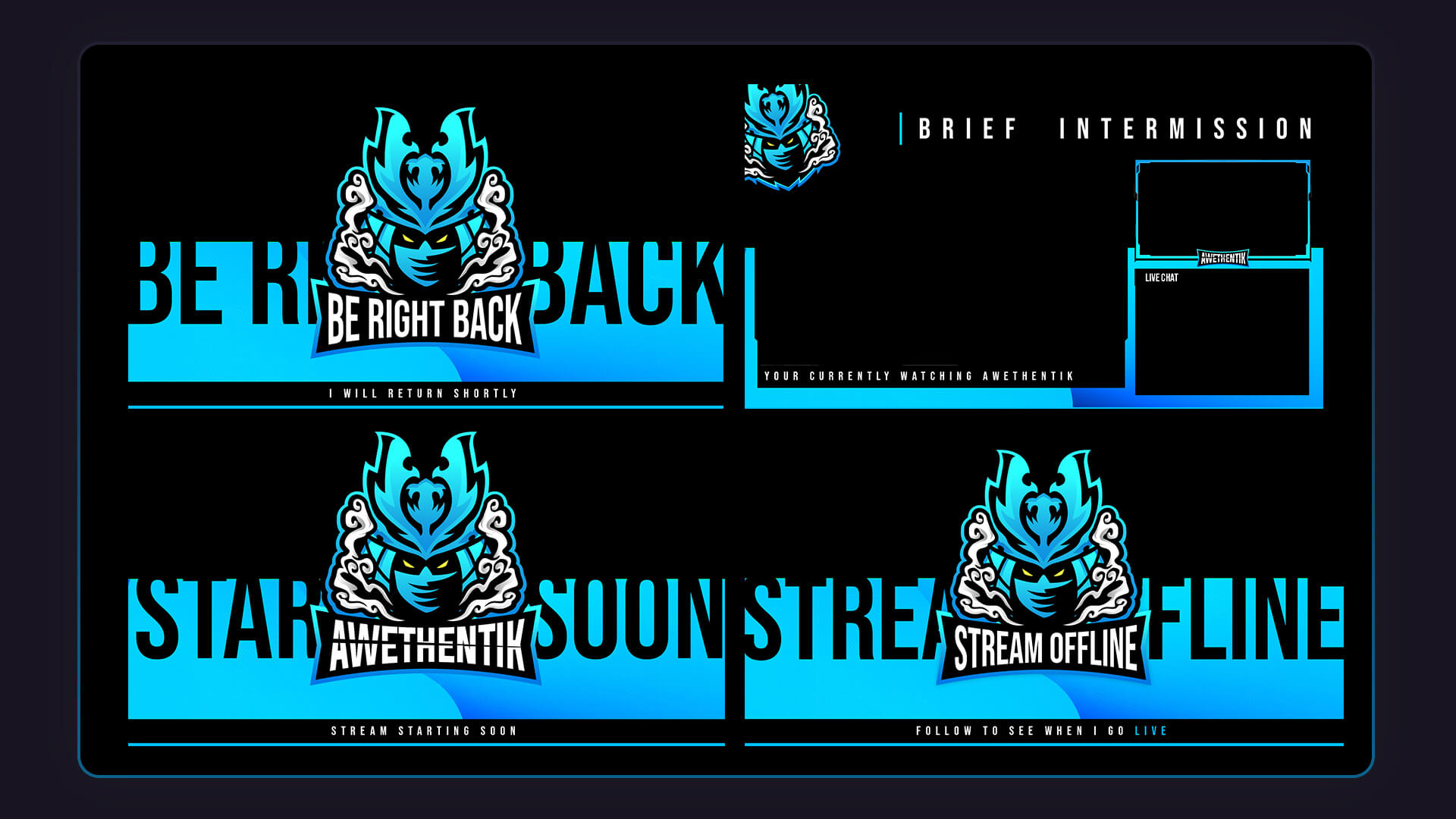 Awethentik custom stream design overlays