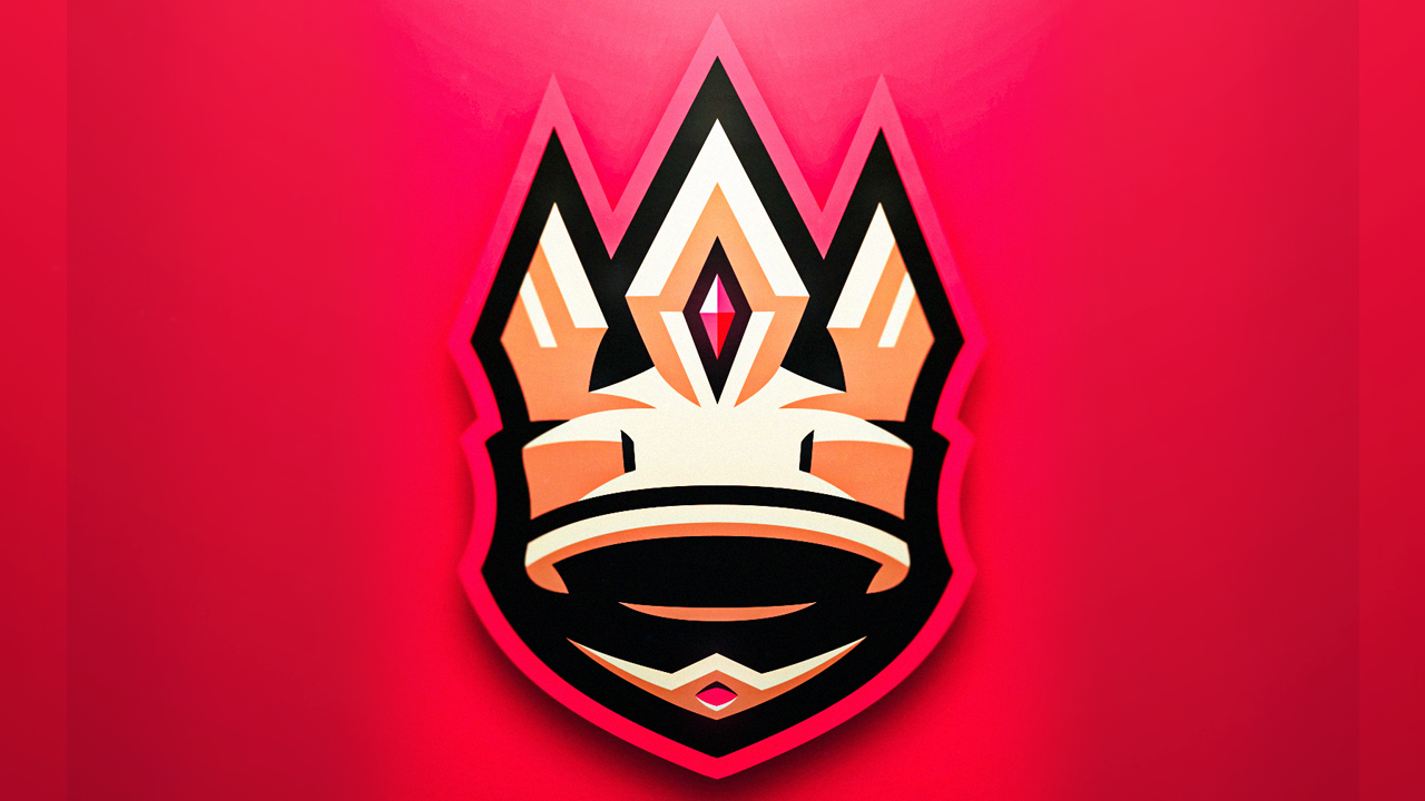 crown mascot logo for sale Streamer overlays premade mascot esports logos for sale
