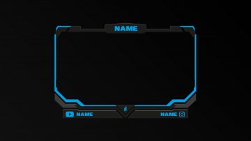 premade webcam streamer overlays