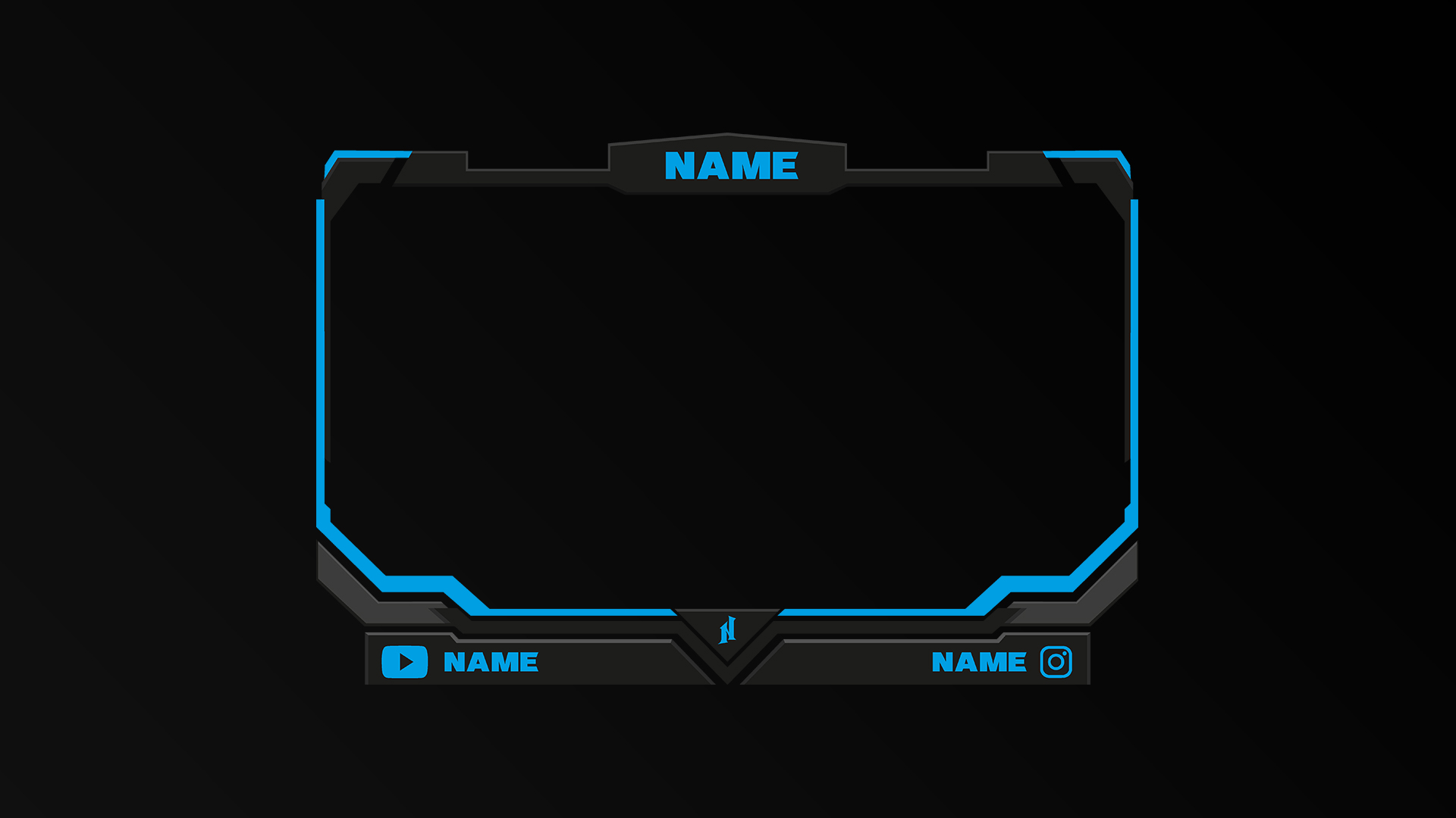 premade webcam streamer overlays