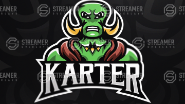 mascot logo for sale Streamer overlays premade mascot esports logos for sale