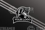 wolf mascot logo for sale Streamer overlays premade mascot esports logos for sale