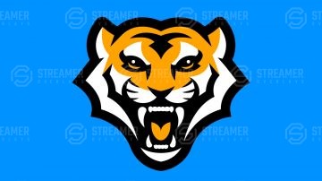 tiger mascot logo for sale Streamer overlays premade mascot esports logos for sale