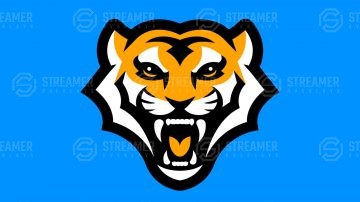 tiger mascot logo for sale Streamer overlays premade mascot esports logos for sale