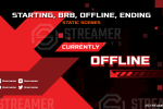 red twitch overlay - steam overlay - esports logo for sale