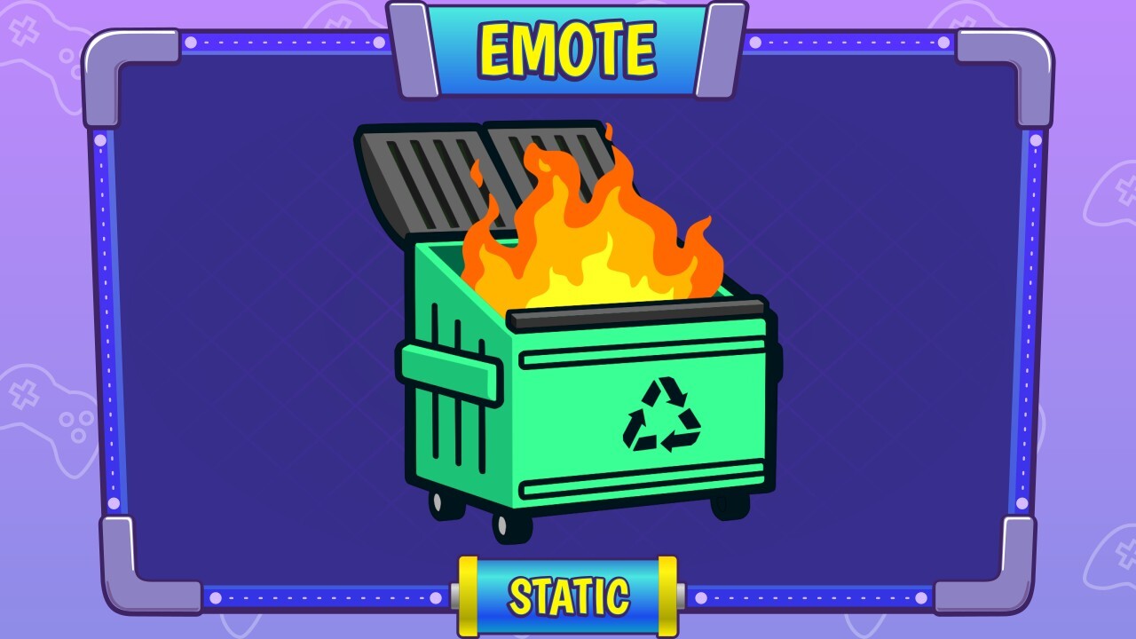 dumpster emote