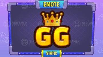 GG emote for sale - streamer overlays - Sell your esports logo - esports marketplace