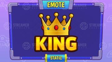 king emote esports logo for sale - streamer overlays - Sell your esports logo - esports marketplace