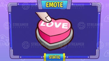 love button esports logo for sale - streamer overlays - Sell your esports logo - esports marketplace