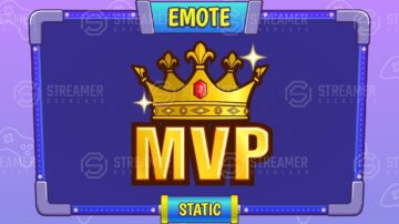 MVP emote esports logo for sale - streamer overlays - Sell your esports logo - esports marketplace