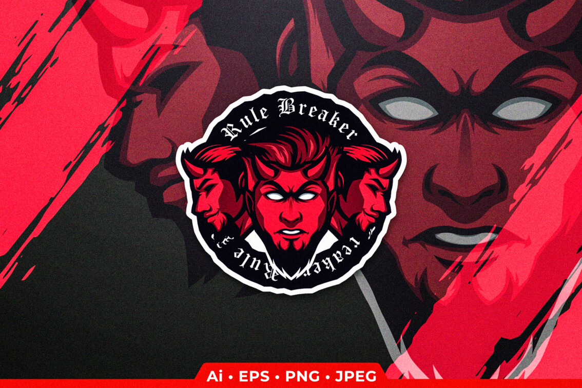 demon esports logo for sale - streamer overlays - Sell your esports logo - esports marketplace