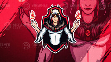 lady witch esports logo for sale - streamer overlays - Sell your esports logo - esports marketplace