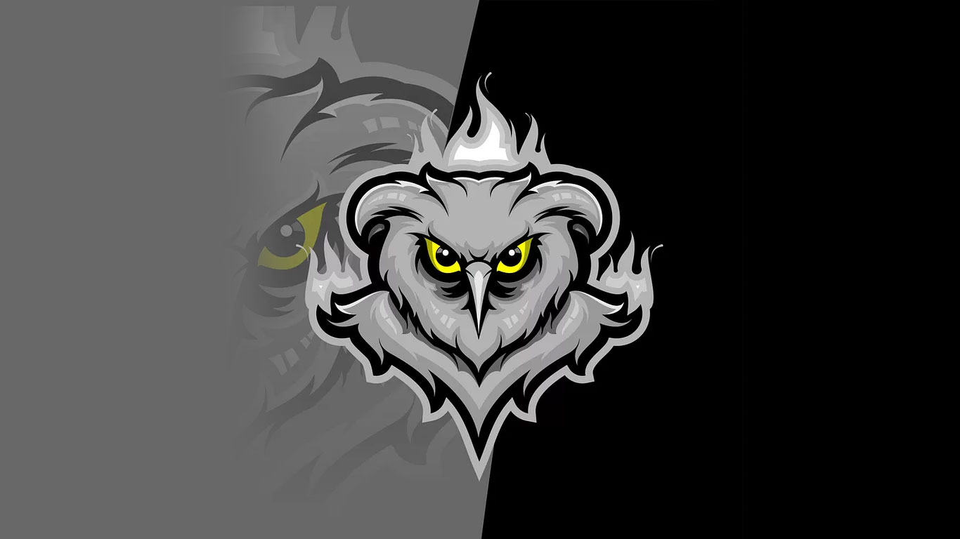 premade owl logo Owl mascot logo for sale