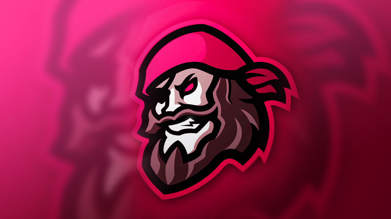 premade pirate logo | premade pirate mascot logo