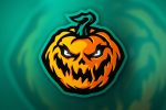 premade hallowen logo | premade pumpkin mascot logo