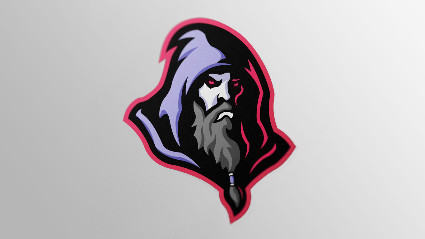 Premade esports wizard logo for sale