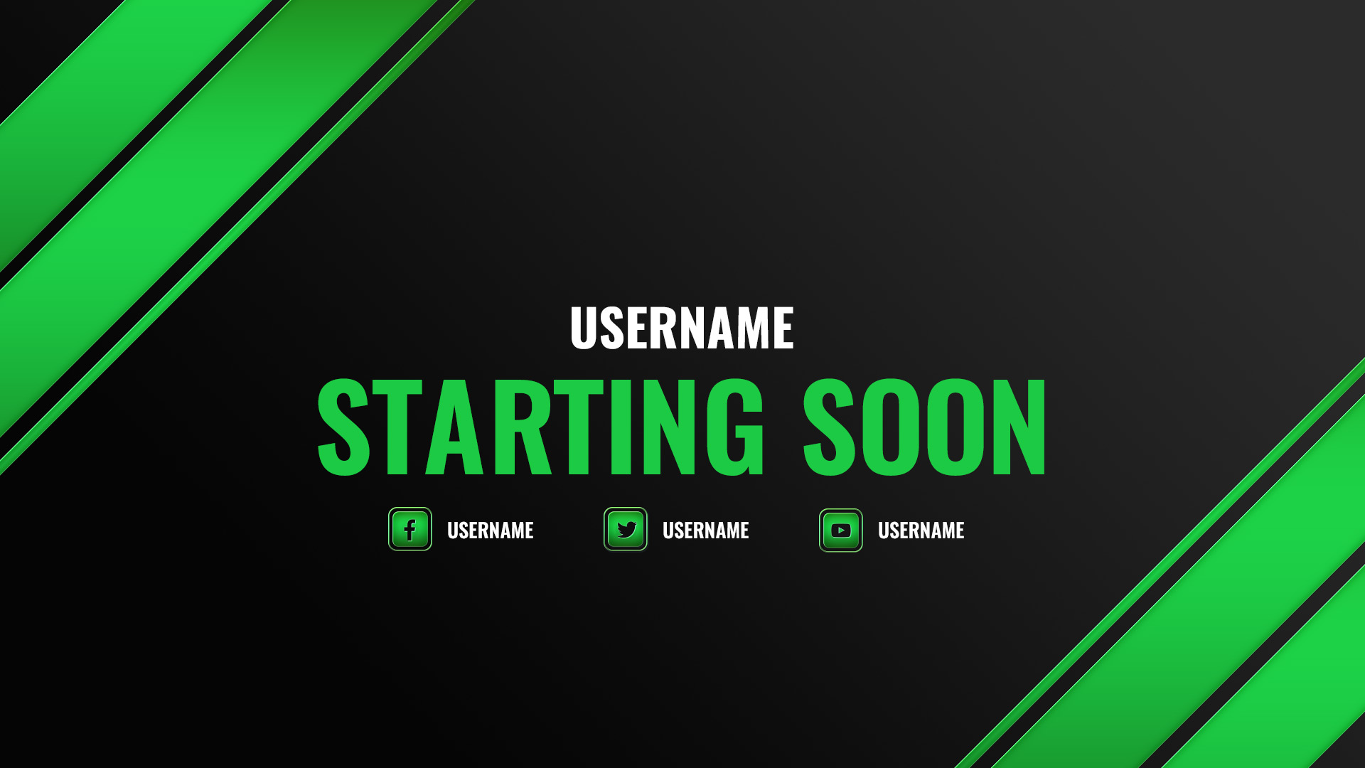 Green twitch overlay package Streamer Overlays