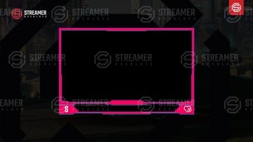 Free Pink webcam overlay | free animated pink webcam overlay | free Streamer overlay