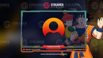 Dragonball z Webcam Stream Overlay | Streamer Overlays