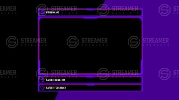 Purple Minimal webcam Overlay