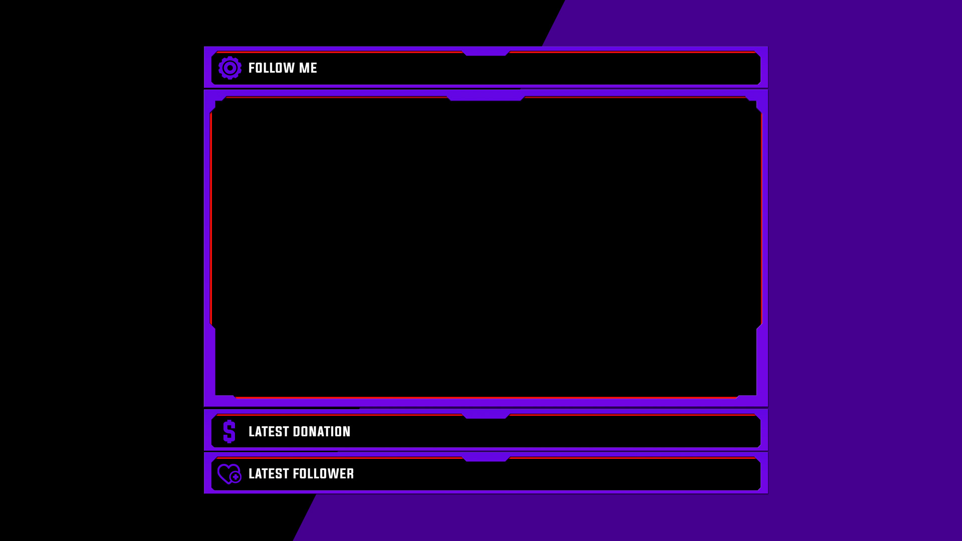 Purple Minimal webcam Overlay