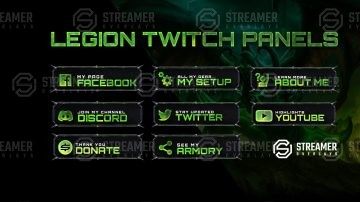 Cyberpunk Streamer Panels for Twitch Discord or (Instant Download