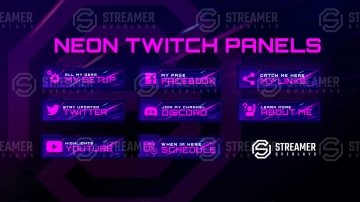 Neon Twitch Panels NFS Heat twitch Panels