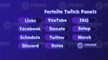 Fortnite Twitch Streaming Panels