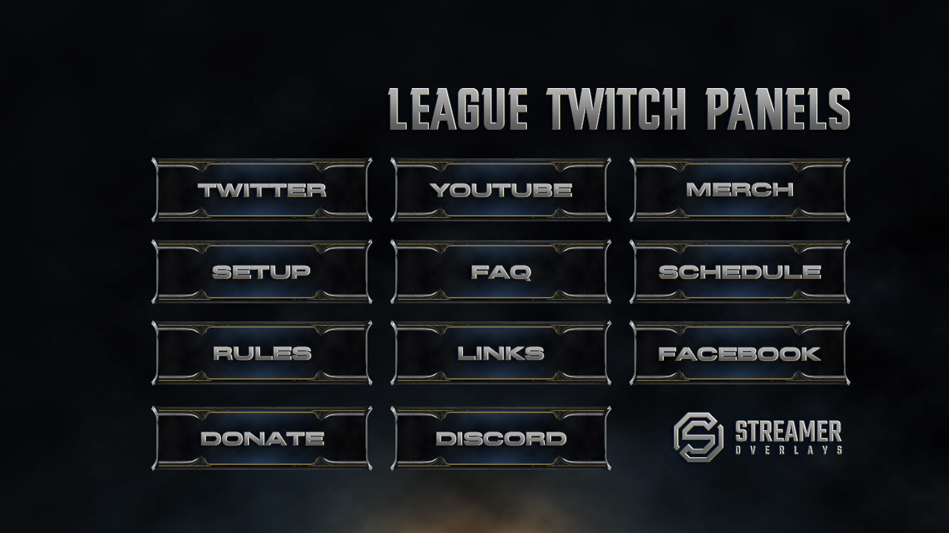 League of Legends Twitch Panels