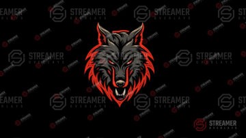 Wolf esports logo for sale - streamer overlays