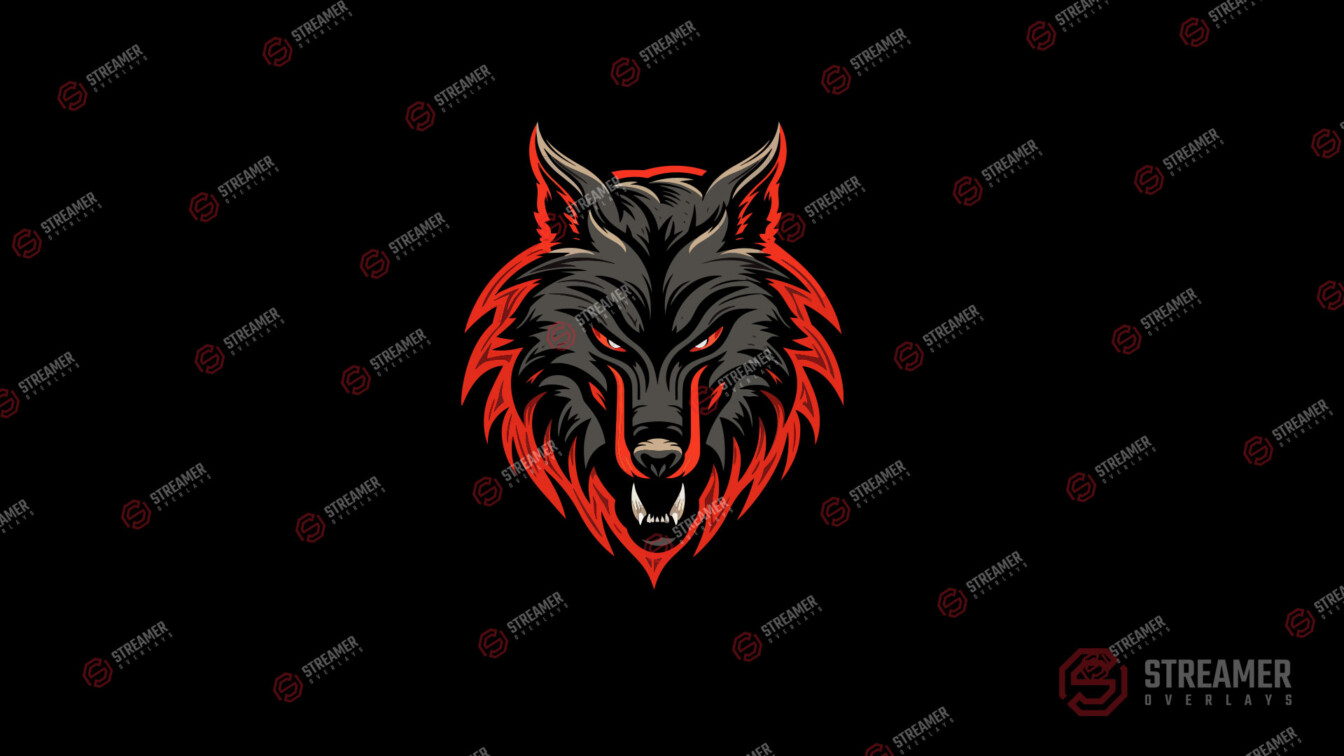 Wolf esports logo for sale - streamer overlays