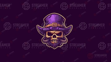 magic skull esports logo for sale - streamer overlays - Sell your esports logo - esports marketplace