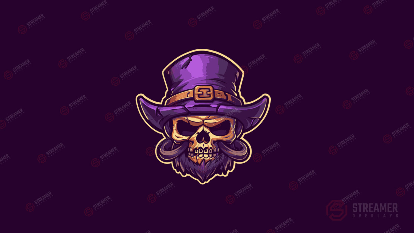 magic skull esports logo for sale - streamer overlays - Sell your esports logo - esports marketplace