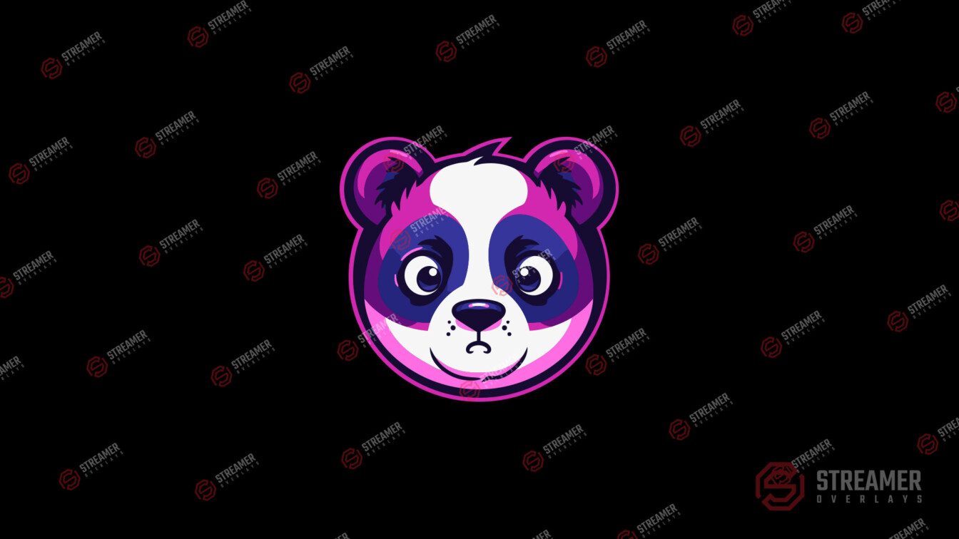 panda esports logo for sale - streamer overlays - Sell your esports logo - esports marketplace