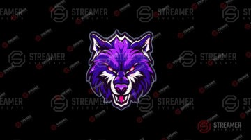 wolf esports logo for sale - streamer overlays - Sell your esports logo - esports marketplace