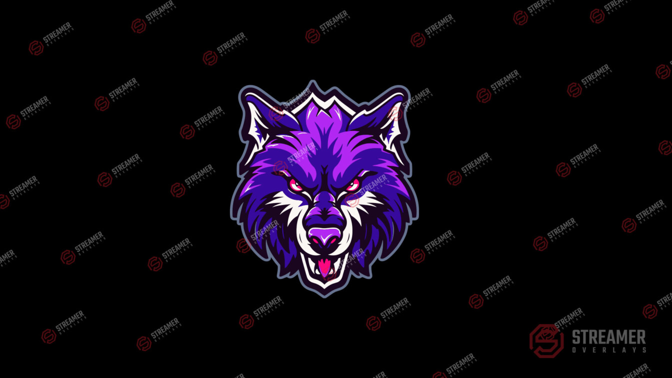 wolf esports logo for sale - streamer overlays - Sell your esports logo - esports marketplace