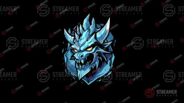 ice dragon esports logo for sale - streamer overlays - Sell your esports logo - esports marketplace