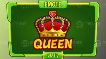 queen emote esports logo for sale - streamer overlays - Sell your esports logo - esports marketplace