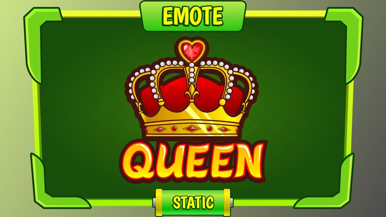 queen emote esports logo for sale - streamer overlays - Sell your esports logo - esports marketplace