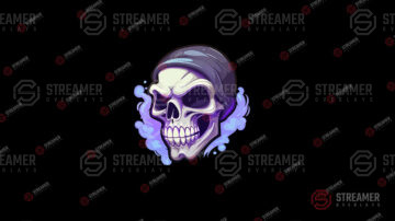 Beanie skull esports logo for sale - streamer overlays - Sell your esports logo - esports marketplace
