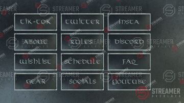 viking twitch panels, kick panels logo for sale - streamer overlays - Sell your esports logo - esports marketplace