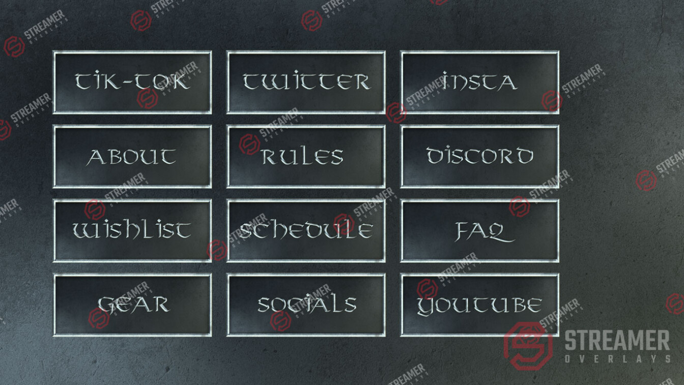 viking twitch panels, kick panels logo for sale - streamer overlays - Sell your esports logo - esports marketplace